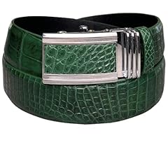 Green-croc Belly-automatic Buckle