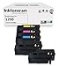 1 Pack + 1 Black of Total 5 Inktoneram Replacement toner cartridges for Dell 1250c BK/C/M/Y Toner Cartridges replacement for Dell 1250c Combo Pack 1250c 1350cnw 1355cn 1355cnw C1760nw C1765nf C1765nfw