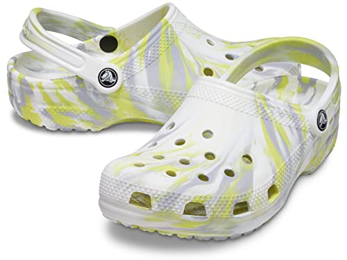 Image of Crocs Unisex-Adult Classic Marbled Clog WHI /Oxgn Clog
