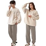 寝巻き レディース メンズ パジャマ もこもこ ルームウェア レディース パジャマ メンズ メンズ パジャマ ルームウェア レディース 秋 きぐるみ パジャマ メンズ もこもこ カップル おそろい 冬 部屋着 メンズ ルームウェア 秋冬 レディース パジャマ わんぴーす レディース 冬用レディース パジャマ ペアルック ルームウェア FBA-mkm71054-G-L_B-L