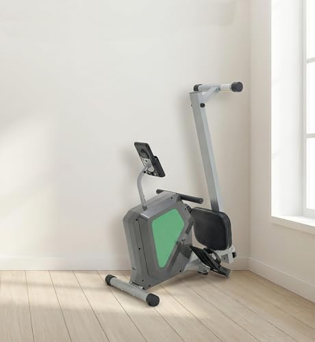 Image of Magnetic Rowing Machine, Quiet Foldable Rower with 8-Level Resistance, LCD Monitor & Tablet Holder, Full-Body Low-Impact Cardio Equipment, Optional 2-in-1 Strength Training