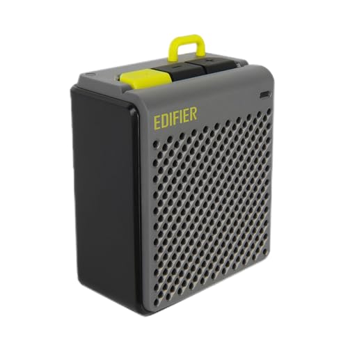 Edifier MP85 Bluetoothスピーカー 小型 ポータブルスピーカー Bluetooth5.3 8時間連続再生 70g超軽量 コンパクト ブルートゥーススピーカー アプリ対応 旅行 アウトドア グレー