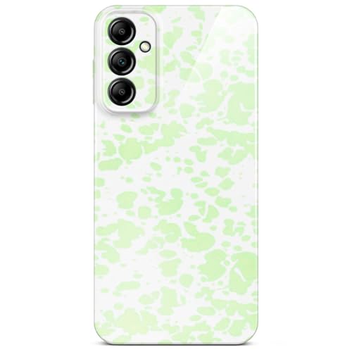 Coque Samsung Galaxy A14 menthe à pois idéale en voyage pour protéger l'appareil photo