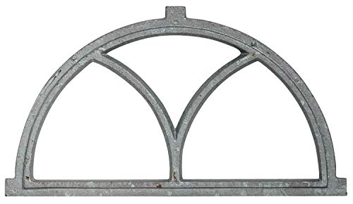 Preisvergleich Produktbild aubaho Fenster grau Stallfenster Eisenfenster Scheunenfenster Eisen 55cm Antik-Stil (f)