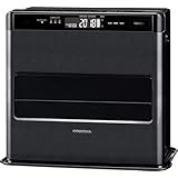 CORONA(コロナ) 石油ファンヒーター 【日本生産】 (木造15畳 / コンクリート20畳 まで) プレミアム消臭機能 ルーバースイング 省エネセンサー 入切タイマー リモコン付き ブラック FH-WZ5723BY(KG)
