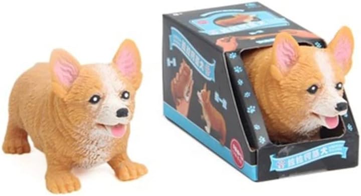 Geekmonkey Corgi Decompression Squishy Doggy - Dog Stress Relief and Fidget Toy