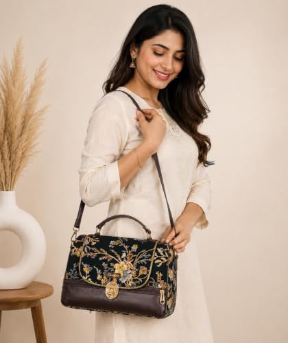 Image of designer Satchel Hand Bags for Women Stylish | cross body sling Bag | Purse | Travel | Office |for daily use /Birthday Gift for Wife /Mother | Rakhi Gifts for Sisters