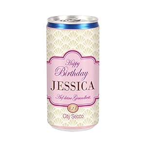Herz & Heim® City Secco in der Dose zum Geburtstag mit Wunschname (weiß trocken) 200 ml