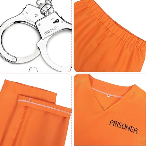 Disfraz de Prisionero Naranja para Niños Kuberas miniatura 5