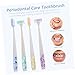 FOMIYES 4pcs Toddler Toothbrushes: T Shape Baby Toothbrush Infant Tooth Brush Toddler Training Tooth Brush All-Round Cleaning