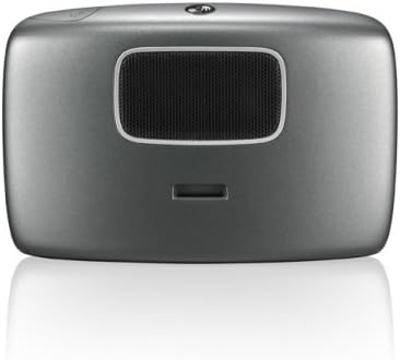 Retounen view of the TomTom GO 740 Live GPS device, showing the speaker grille and mounting slot.