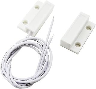 100pairs= 200pcs MC-38 MC38 Wired Door Window Sensor Magnetic Switch Home Alarm System Normally Closed NC