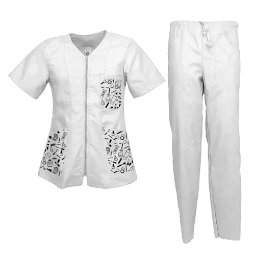 fratelliditalia.org Arbeitskleidung für Damen, Kosmetikerin, Jacke und Hose, personalisierbar mit Logo – Bild 7