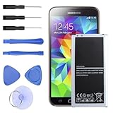 JIMACRO 2800 mAh Batterie Compatible avec Galaxy S5, Batterie pour EB BG900BBC EB BG900BBE EB BG900BBU EB BG900BBZ G900V G900A G900F G900H I9600 G900P G900T G900R4 Batterie