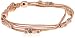 Fossil Multi-Strand Rose Gold Wrist Wrap Bracelet