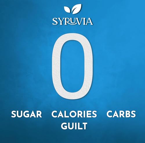 Syruvia Sugar Free Coffee Syrup, Hazelnut Flavored Syrup for Drinks, Lattes, and Desserts – 25.4 fl oz
