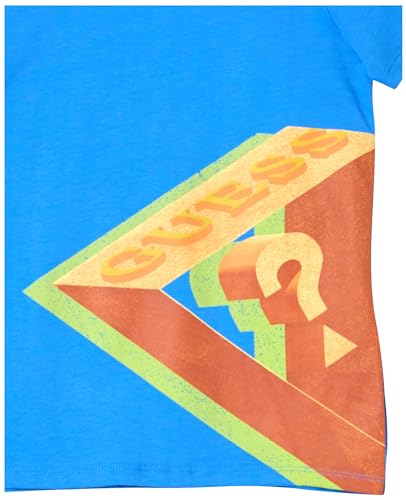 GUESS Boys' Organic Cotton Triangle Logo Shirt2