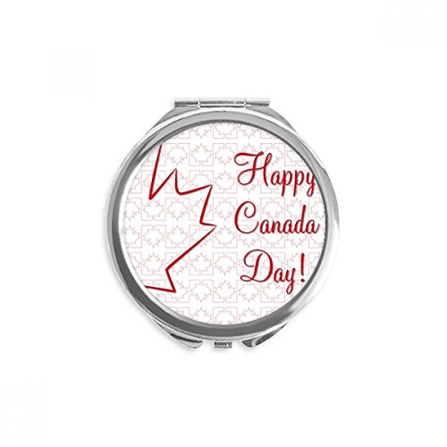 Miroir rond maquillage de poche dessin Canada à offrir