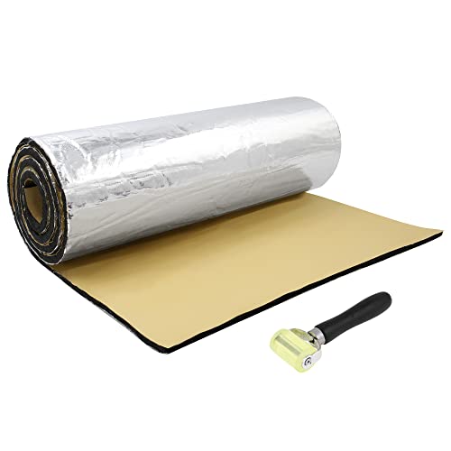 QUARKZMAN Isolant Thermique Voiture 5mm Insonorisant Capot Moteur Camping Car 100x100cm (Rouleau)