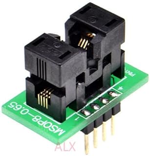 1PCS MSOP8 to DIP8 Programmer Adapter Socket MSOP to DIP Converter MCU Test chip IC for 0.65MM Pitch