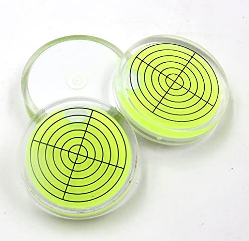 Driak 3Pc 32Mm Accuracy Green Bullseye Round Bubble Level Bubble Spirit Leveler Surface Leveler #TOP2