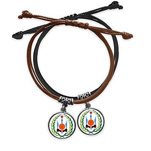 Bracelet Djibouti en cuir cadeau idéal couple et amoureux de culture