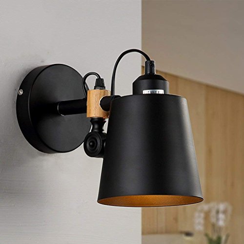 Lámpara de pared creativa de hierro estilo nórdico para dormitorio