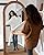 Coomily Full Length Mirror, 76"×34" Wooden Mirror Full Length with Stand Wood Floor Mirror, Oversized Stand Up Mirrors Large Wall Mirrors, Wall Mounted Mirrors, Arched Vintage Style, Browm