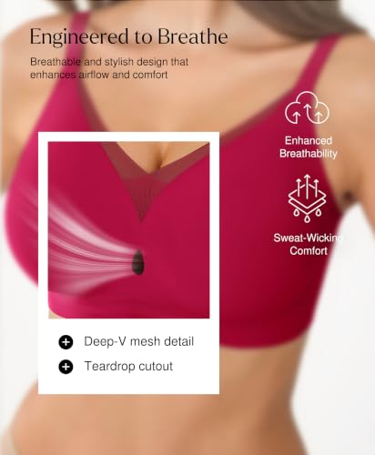 Image of Popilush Womens Wireless Push Up Bra Comfortable Supportive Everyday Bra