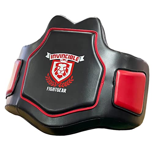 Heavy-Duty Body Protector for Boxing, MMA, Kickboxing, Muay Thai - Premium Coaching/Training Gear - Sleek Black Design