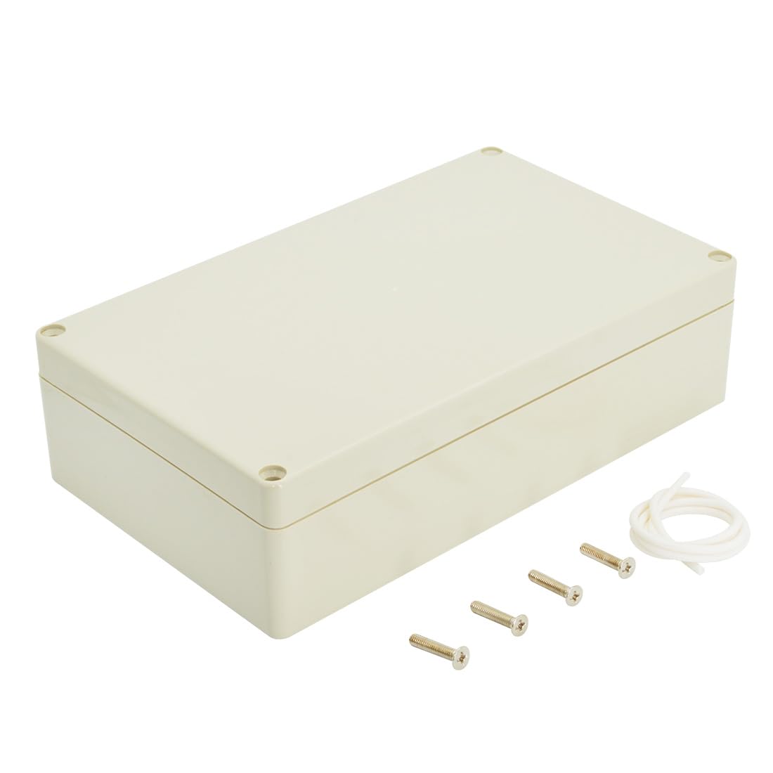 LeMotech IP65 Junction Box Made of ABS Plastic, Waterproof and Dustproof, Universal Electric Housing for Indoor/Outdoor Use (200 x 120 x 56 mm), Light Grey