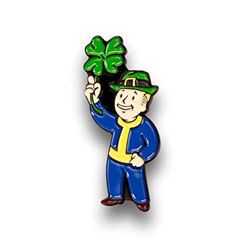 JUST FUNKY Fallout Luck S.P.E.C.I.A.L. Perk Pin | Exclusive Fallout Video Game Series Collectible | Small Metal Enamel Pin