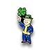 Fallout Luck S.P.E.C.I.A.L. Perk Pin | Exclusive Fallout Video Game Series Collectible | Small Metal Enamel Pin Blue