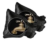 Famgizmo 2 Pack Large Outdoor Faucet Covers for Winter Cold Weather, Antifreeze Hose Bib Insulation...