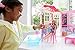 Barbie - Casa amueblada pleglable con cocina, piscina, dormitorio y lavabo con...