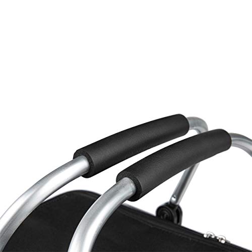 ONVAYA® Einkaufskorb faltbar mit Kühlfunktion | schwarz | Faltkorb mit Deckel | Isolierkorb | Einkaufstasche | Klappkorb | Thermokorb klappbar