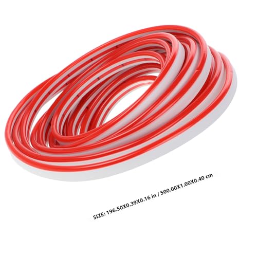 Tira de luz LED roja de neón flexible 12V 5 metros miniatura 2