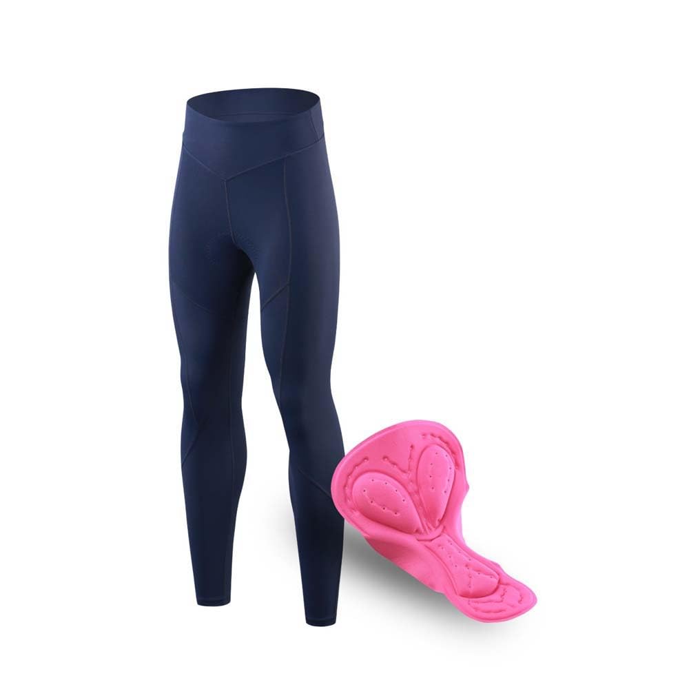 Pantalon Cycliste Femme Taille Haute 3D rembourré Cyclisme Capris, Collants Respirants à vélo Sec Rapide