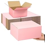 Pink Shipping Boxes Medium 8x8x4 Inches, 30 Pack Corrugated Cardboard Boxes Bulk, Cute Mailer Boxes for Small Business Packing Mailing