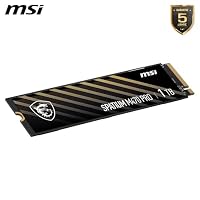 MSI SPATIUM M470 PRO SSD 1 TB – PCIe 4.0 NVMe M.2 interne Solid-State-Festplatte, 6000 MB/s Lesen & 4500 MB/s Schreiben, 3D NAND, integrierte Datensicherheit, Center – 5 Jahre Qualität (320 TBW) – Ansicht 5