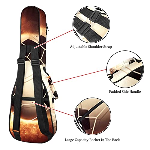 Housse pour ukulélé soprano et ténor imperméable avec sangles - 3