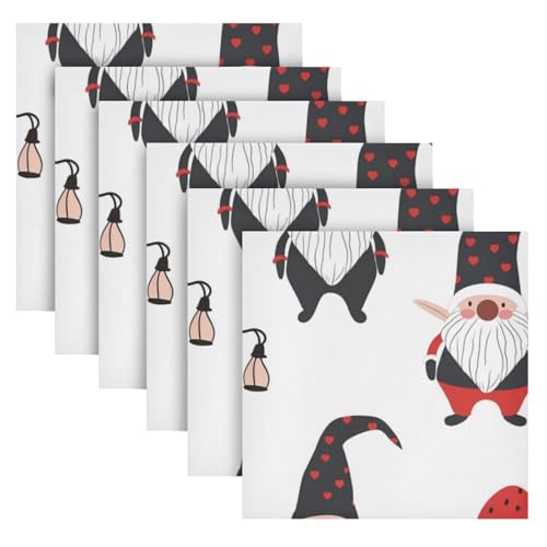 Servilletas de Tela Navidad Multicolor Set 6 20x20 pulg miniatura 2