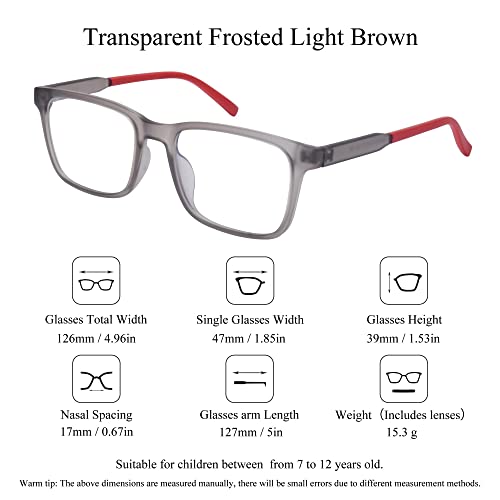 Image of SooGree Blue Light Blocking Glasses for Kids Boys Girls,Computer Screen Gaming TV Phone Glasses Anti Glare & Eye Strain