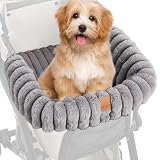 Alfombrilla Para Cochecito Para Perros – Peluche Corto De Poliéster 53x32x23 Cm | Alfombrilla Para Cama Para Perros Resistente A La Suciedad | Cojín Para Cochecito De Mascotas | Comodidad De Viaje Sua