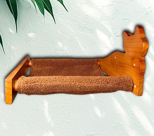 Rede para gatos montada na parede – Prateleiras e poleiros modernos de parede para gatos para dormir