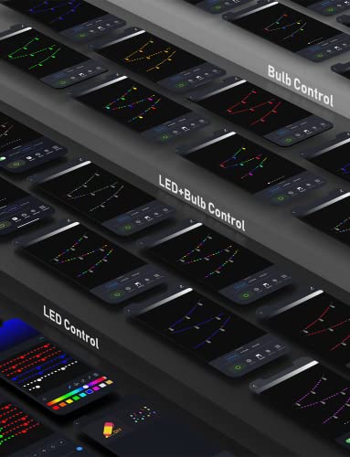 Outdoor String Lights Custom Modes - 50Ft Patio Lights With Rope Fairy App Control Rgbw Smart Dimming Outside Light With Schedule Timer 84 Led 15 Edison Bulb For Backyard Garden Party Wedding Holidays #TOP2