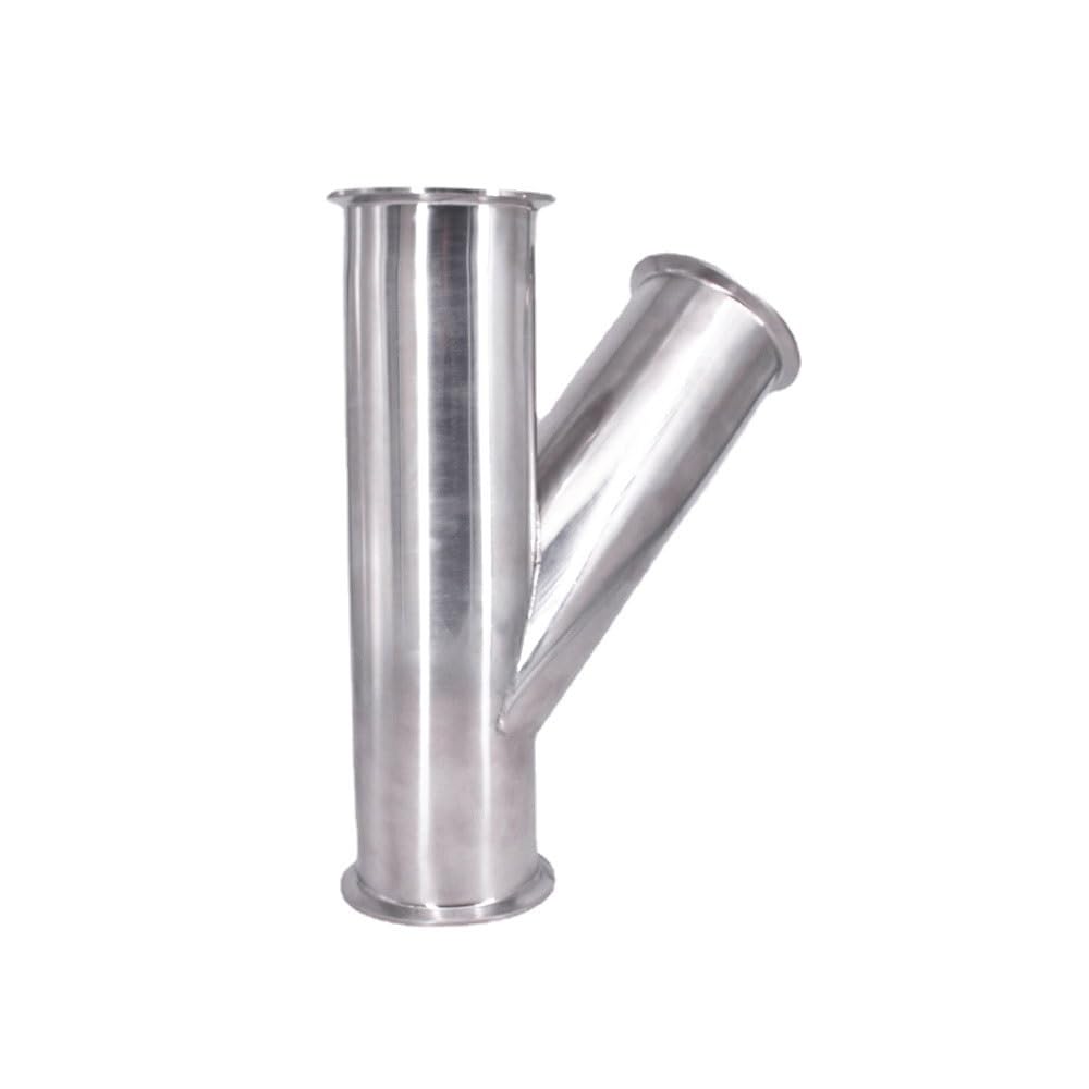 Splitter for Tubi, Diametro Esterno del Tubo da 19mm-108mm 1,5" 2" 3" 4" Tri Clamp Obliquo A Forma di Y A 3 Vie SUS 304 Splitter for Raccordi (Color : R Type, Size : 38mm OD K50.5mm)