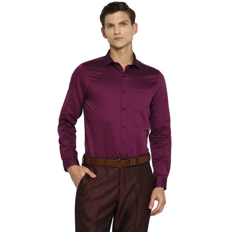 Chemise violette en coton Turtle pour homme en taille 51 pour costume