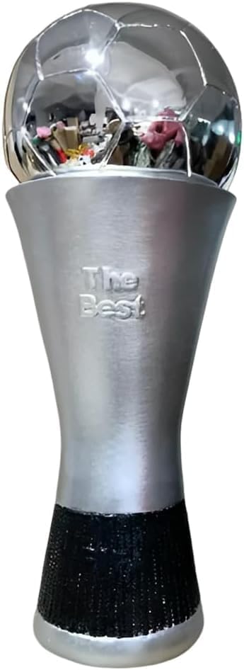 シルバーサッカー最優秀選手トロフィーサッカーバロンドール賞トロフィーファングッズお土産オフィスホームデコレーション装飾品クリエイティ