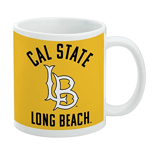California State University Long Beach Dirtbags logo Ceramic Coffee Mug, Novelty Gift Mugs for Coffee, Tea and Hot Drinks, 11oz, White